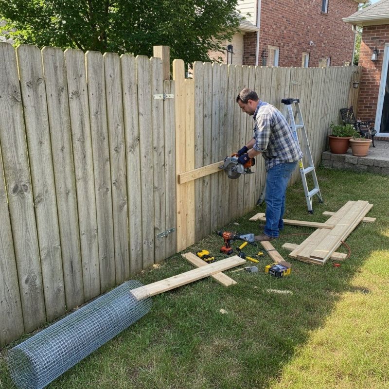 Split Rail Fence Repair